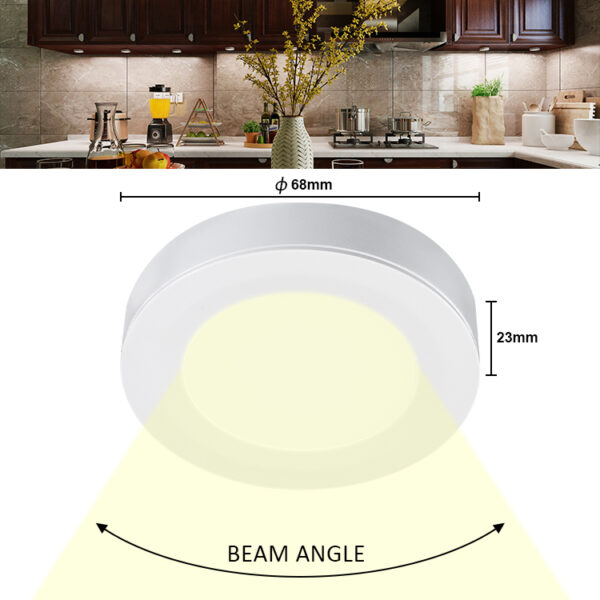 under cabinet puck lighting hardwired