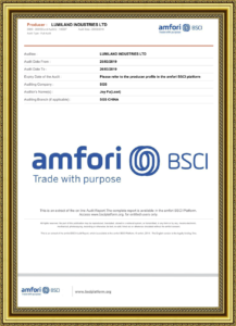 BSCI Certificate